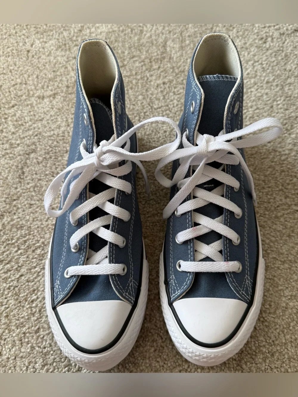 Converse Chuck Taylor All Star EVA Platform Sneakers Kids 5.5 Women’s 7 Blue